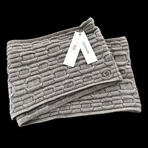 NWT Calvin Klein Gray Cable Knit Infinity Loop Scarf Soft Cozy Winter Grey New